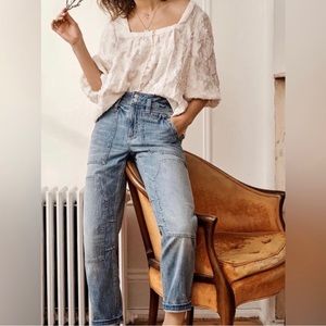 Anthropologie Pilcro the wandered straight leg Jean size 27